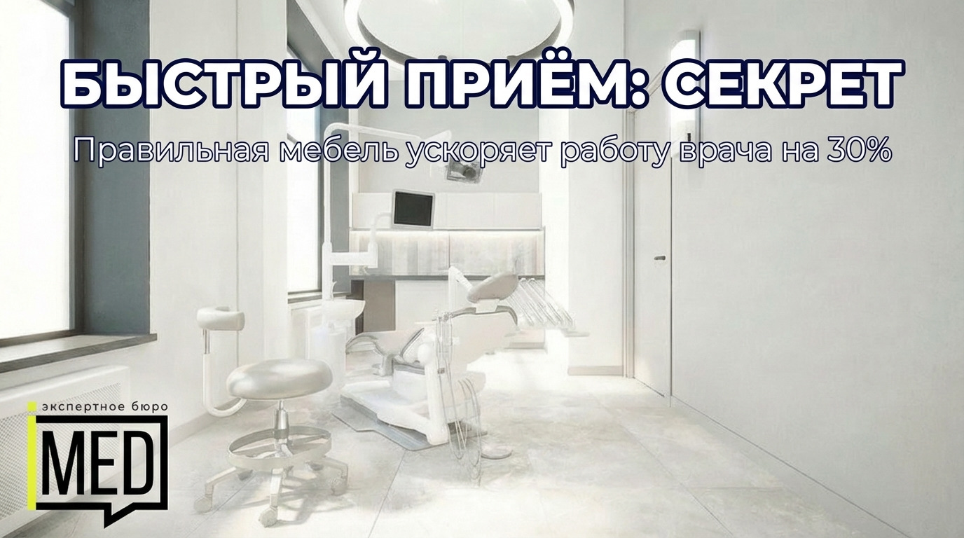 Эргономичная медицинская мебель и правильная планировка кабинета для работы в четыре руки