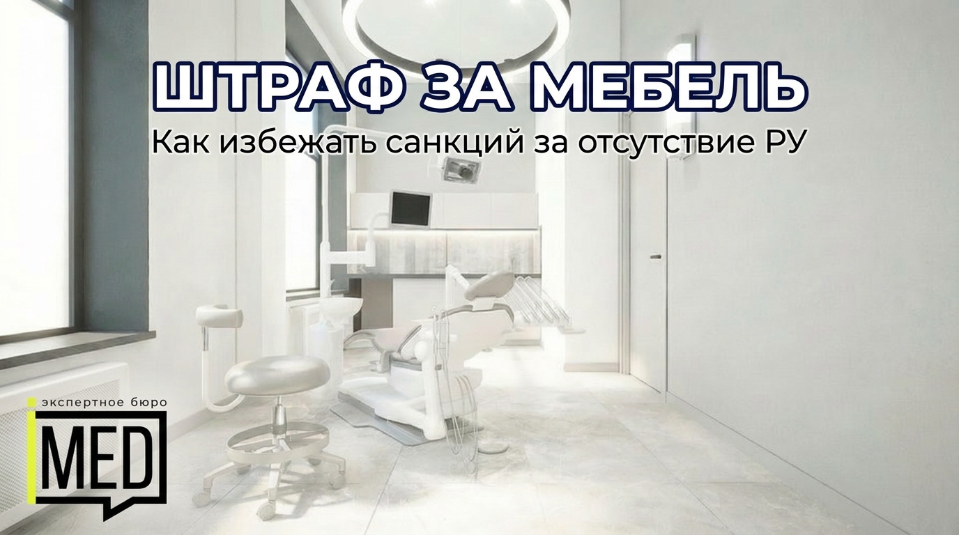 Оснащение стоматологической клиники правильной медицинской мебелью с регистрационным удостоверением для защиты от штрафов Росздравнадзора