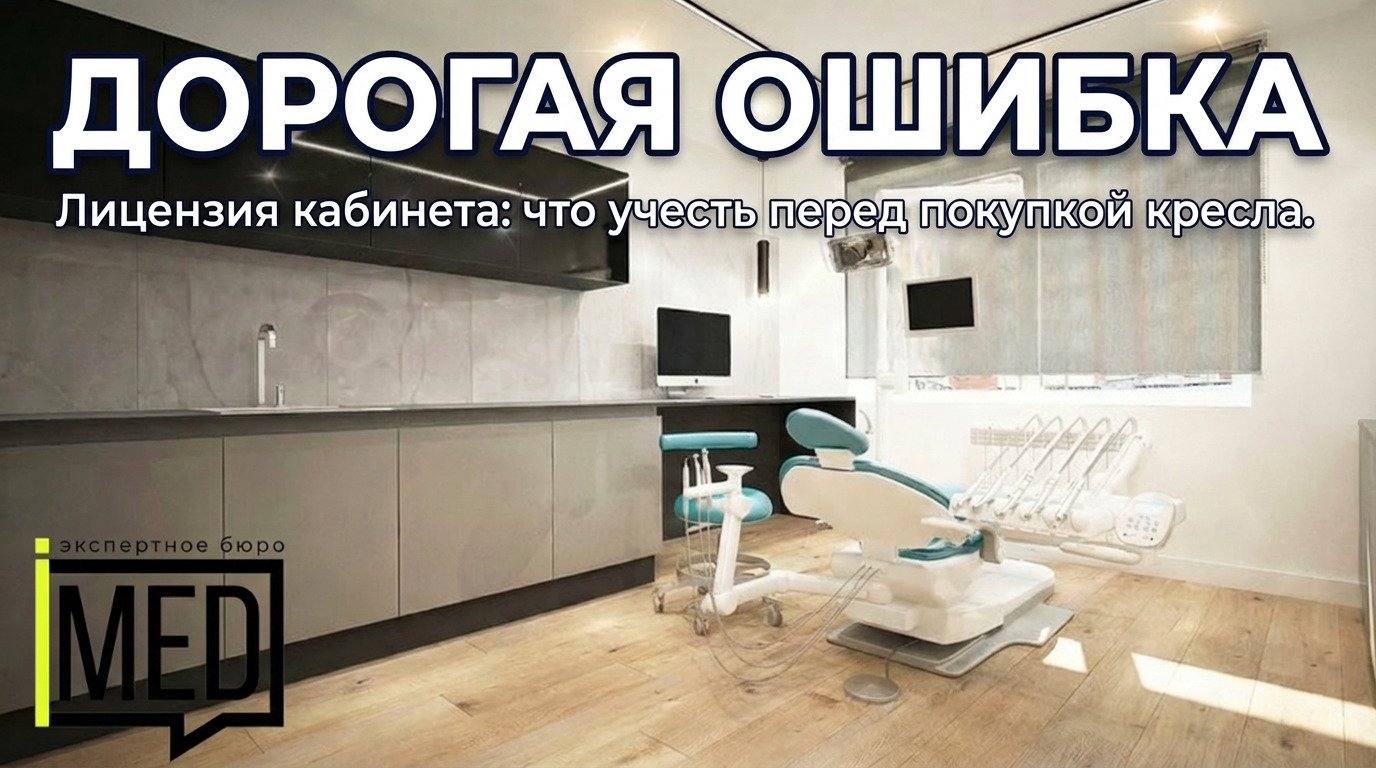 Инфографика чек-лист для покупки стоматологического кресла, требования СанПиН и секреты лицензирования клиники