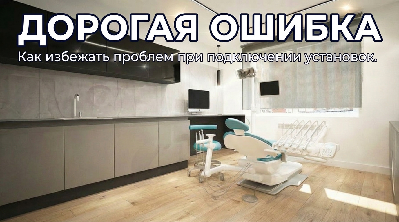 Правильное подключение коммуникаций стоматологической установки в клинике для избежания переделок и потери денег