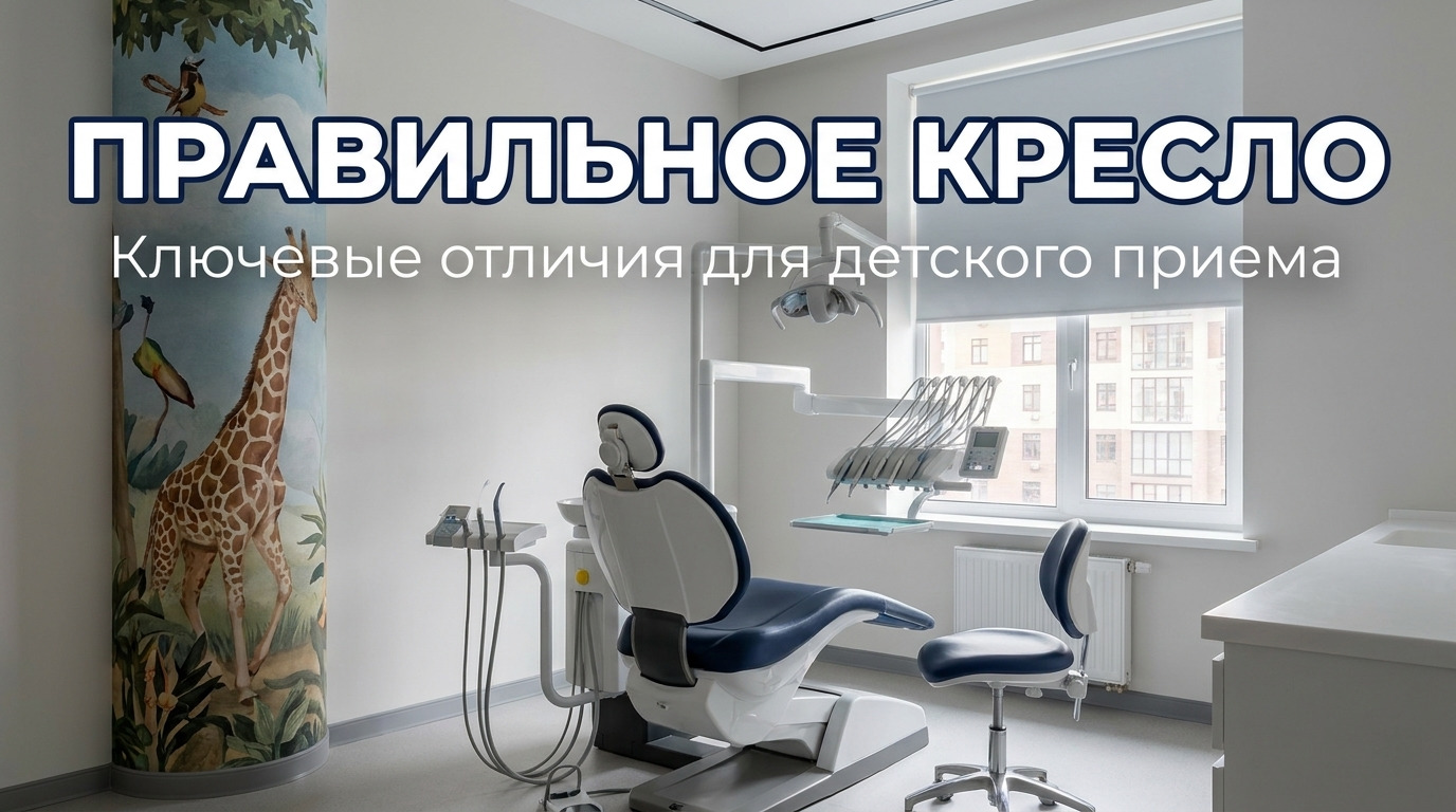 Современная детская стоматологическая установка для безопасного приема малышей в клинике