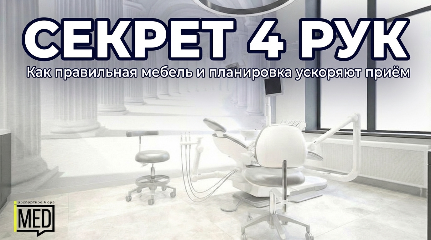Эргономичная организация пространства и мебель для приема пищи, помогающие ускорить прием пациентов в 4 руки