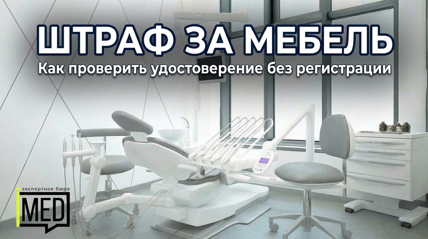 Специализированная медицинская мебель с регистрационным удостоверением для открытия клиники и прохождения лицензирования