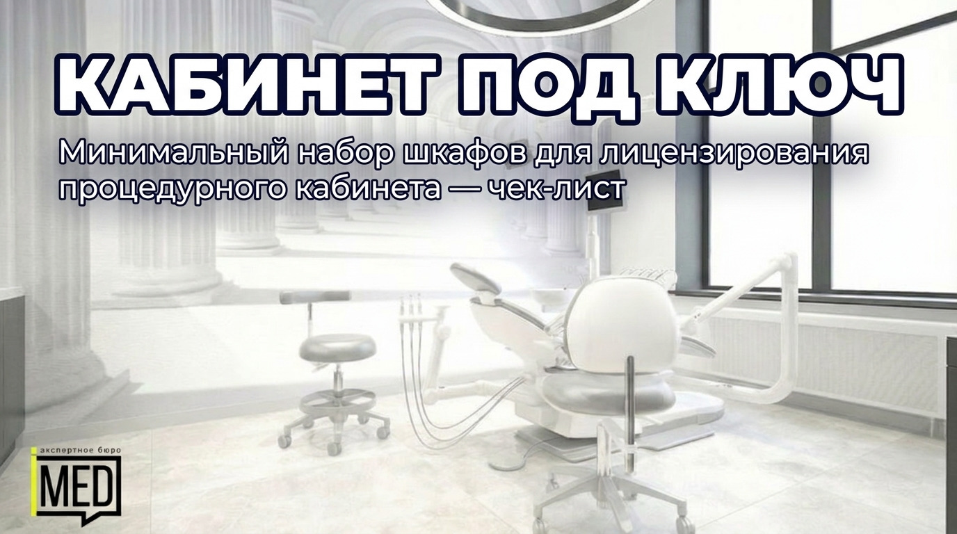 Медицинские шкафы и мебель для процедурного кабинета по нормам СанПиН для успешного лицензирования клиники в СЭС