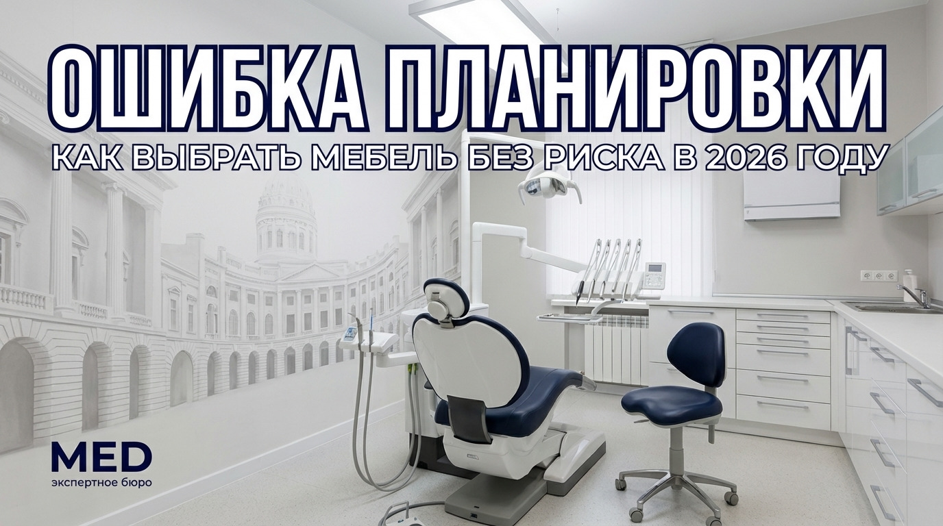 Современная стоматологическая мебель в кабинете клиники в Москве, соответствующая актуальным нормам СЭС