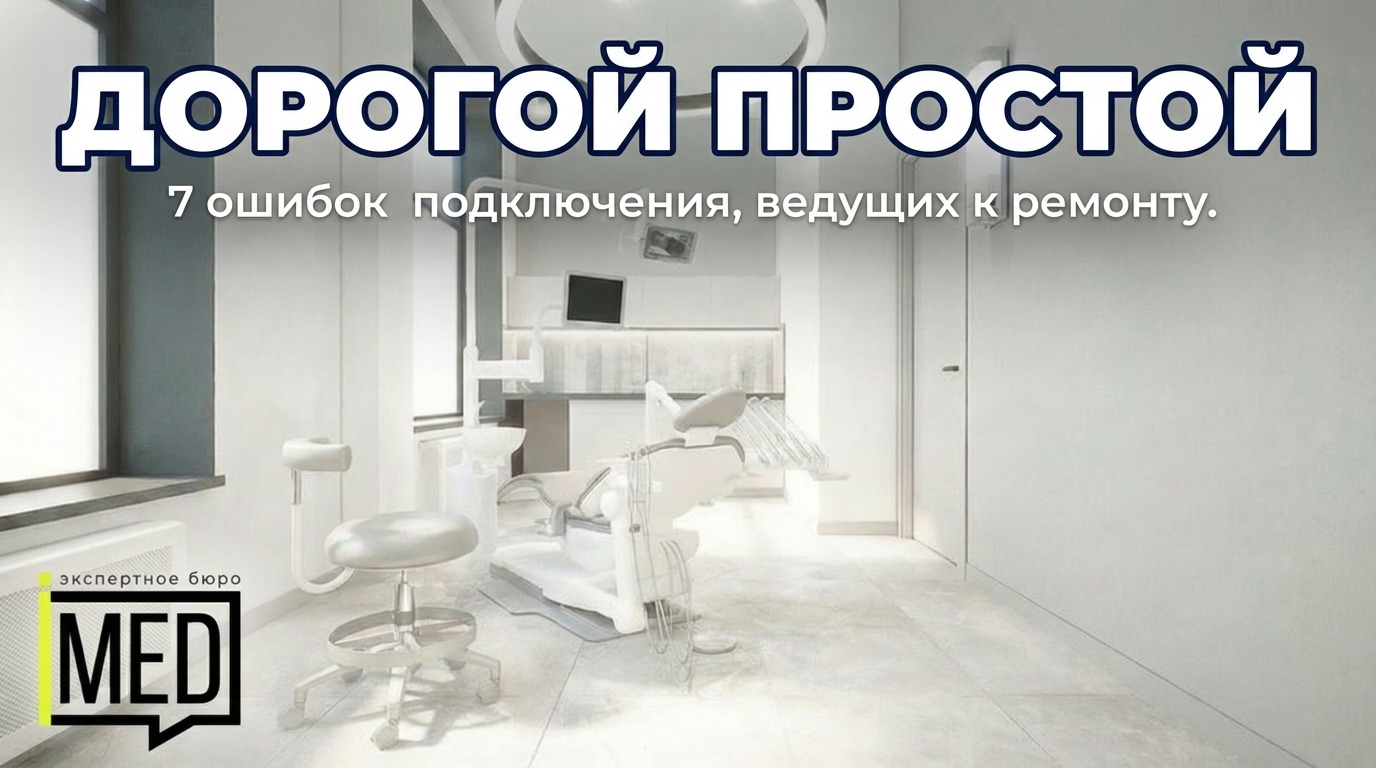 Стоматологическая установка, ошибки подключения, профилактика простоев, ремонты