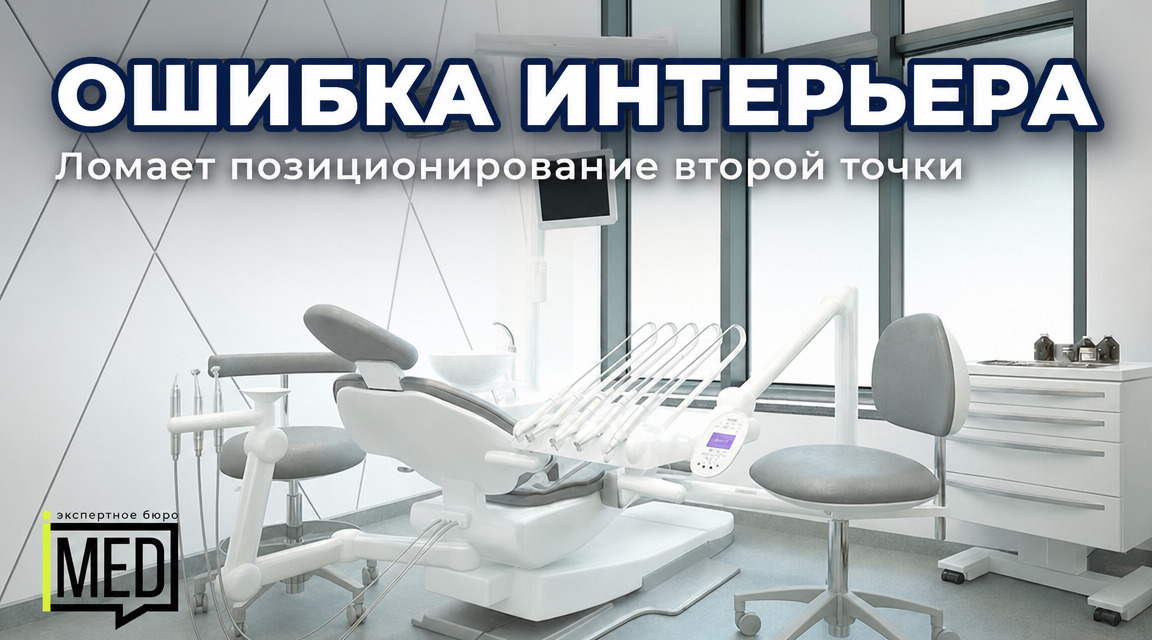 Интерьер клиники, открытие второй точки, ошибки позиционирования