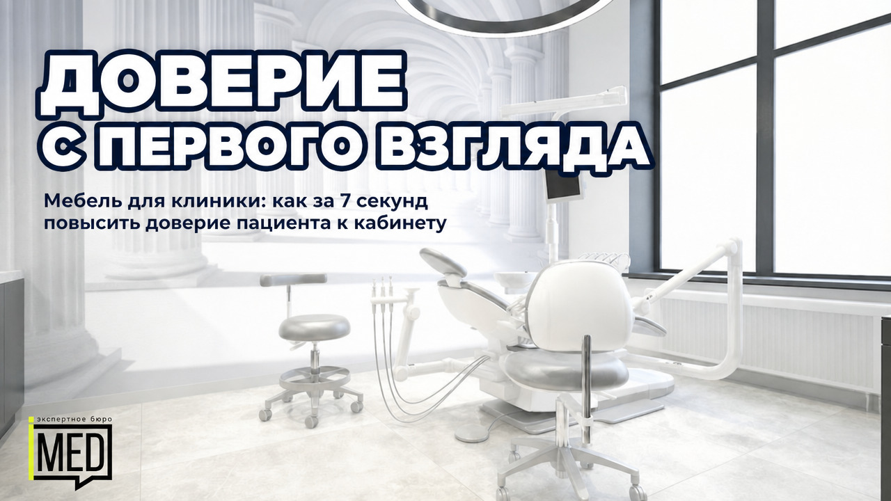 Качественная мебель в медицинском кабинете для повышения доверия пациентов