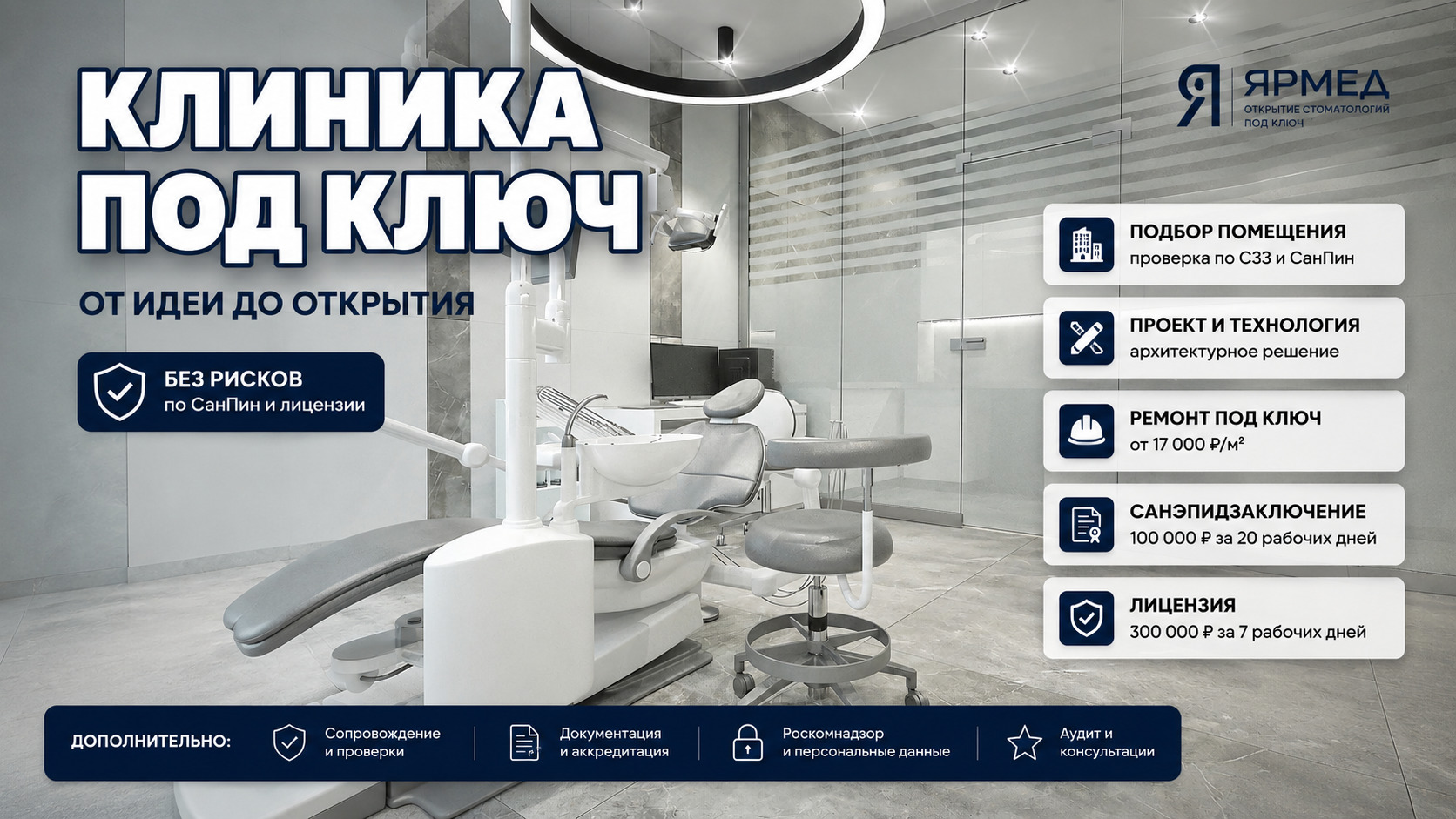 Стоматологическая клиника с нуля, стоимость открытия и требования